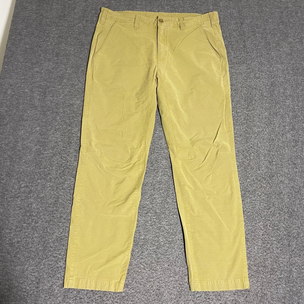 Eddie Bauer Mens Horizon Guide Chino Pants 36x29 Tan D3353126 Stretch Athletic